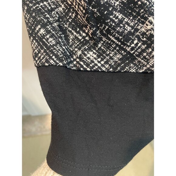 J. Jill Wearever Collection Womens Black & White Stretch Top Size L - Picture 5 of 15